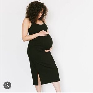 STROQ Maternity Ribbed Tank Dress